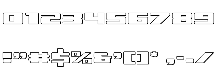 Dassault 3D Regular Font OTHER CHARS