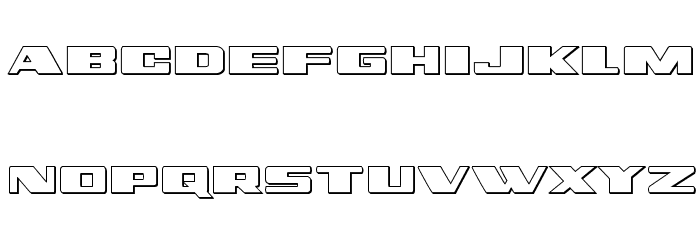 Dassault 3D Regular Font LOWERCASE