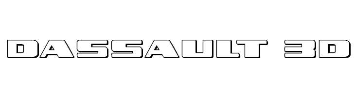 Dassault 3D  Скачать бесплатные шрифты