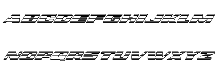 Dassault Chrome Italic Font LOWERCASE