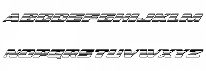 Dassault Chrome Italic Font LOWERCASE