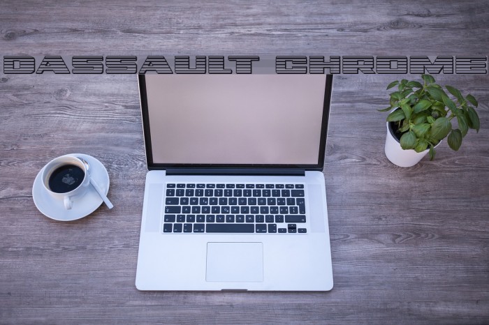 Dassault Chrome Font examples