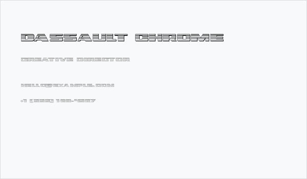 Dassault Chrome Business Card