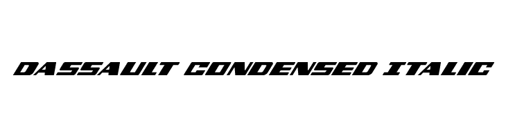 Dassault Condensed Italic Font