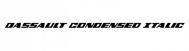Dassault Condensed Italic  免费字体下载