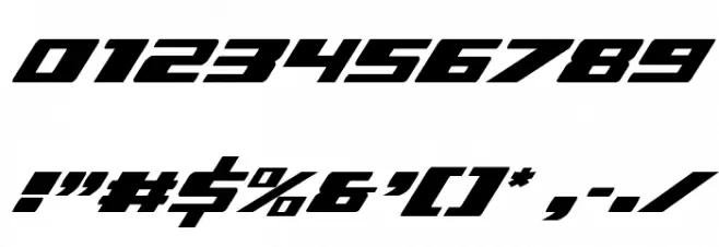 Dassault Condensed Italic Font OTHER CHARS