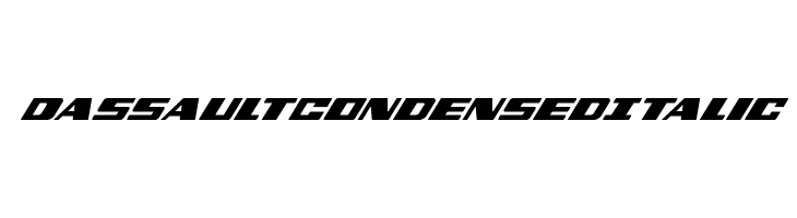 Dassault Condensed Italic  Скачать бесплатные шрифты