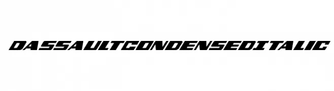 Dassault Condensed Italic  Frei Schriftart Herunterladen