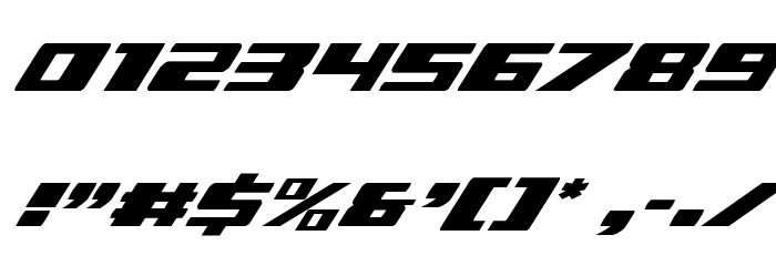 Dassault Condensed Italic Font OTHER CHARS