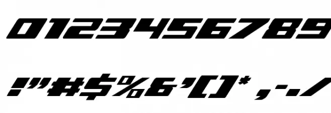Dassault Condensed Italic Font OTHER CHARS