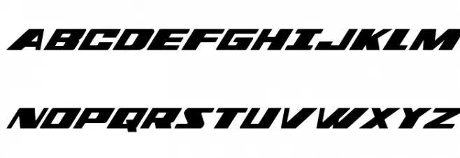 Dassault Condensed Italic Caratteri MAIUSCOLE