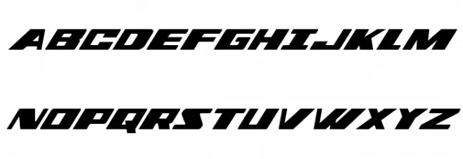 Dassault Condensed Italic 字体 大写