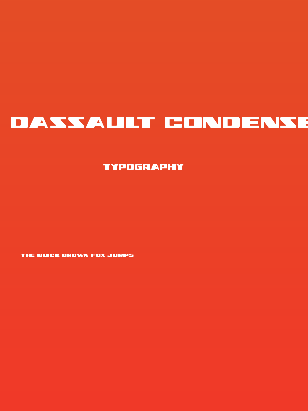 Dassault Condensed Poster