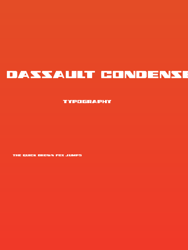 Dassault Condensed Poster