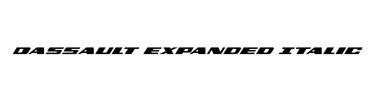 Dassault Expanded Italic Font