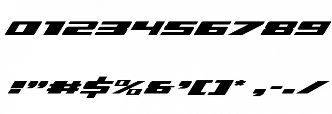 Dassault Expanded Italic Font OTHER CHARS