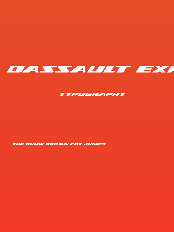 Dassault Expanded Italic Poster