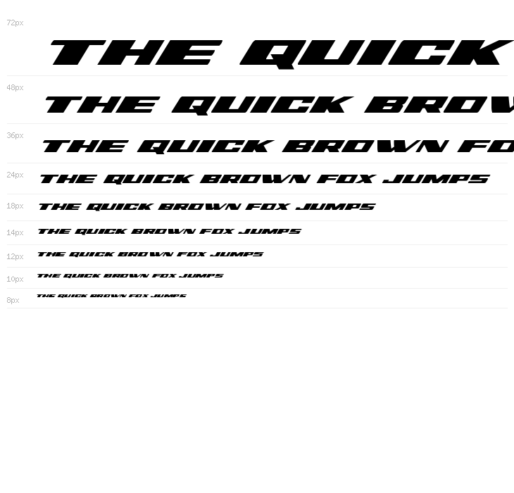 Dassault Expanded Italic Waterfall