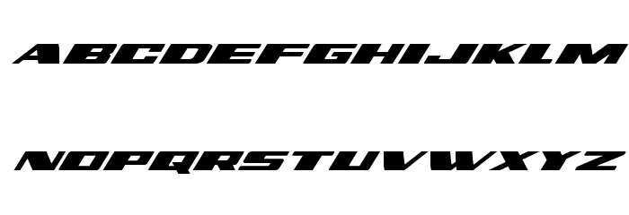 Dassault Expanded Italic Font LOWERCASE