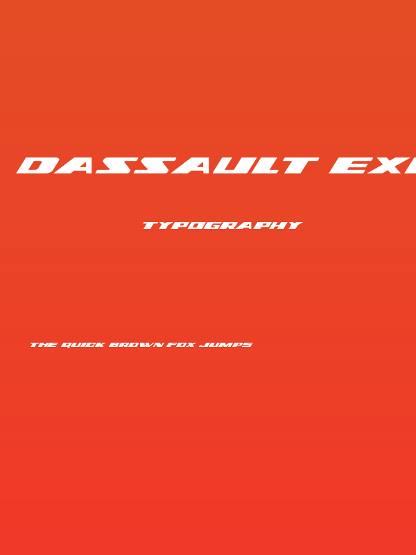 Dassault Expanded Italic Poster