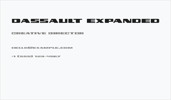 Dassault Expanded Business Card