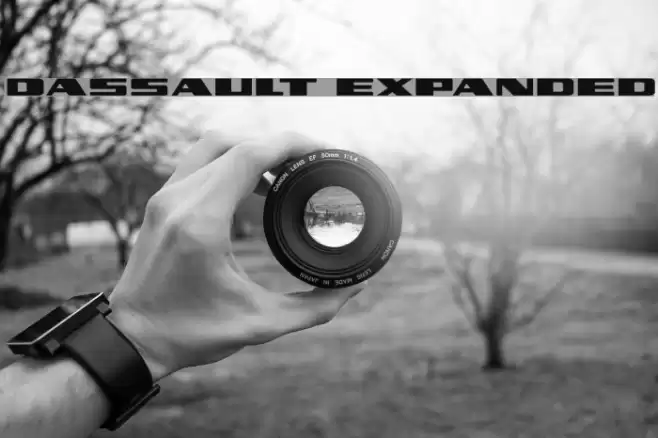 Dassault Expanded Font examples