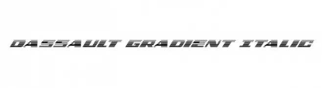 Dassault Gradient Italic  Free Fonts Download
