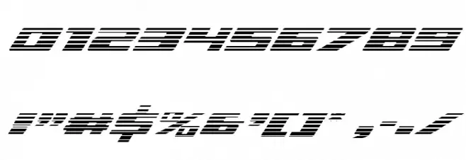 Dassault Gradient Italic Font OTHER CHARS