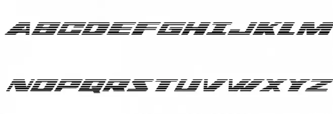 Dassault Gradient Italic Schriftart Groß