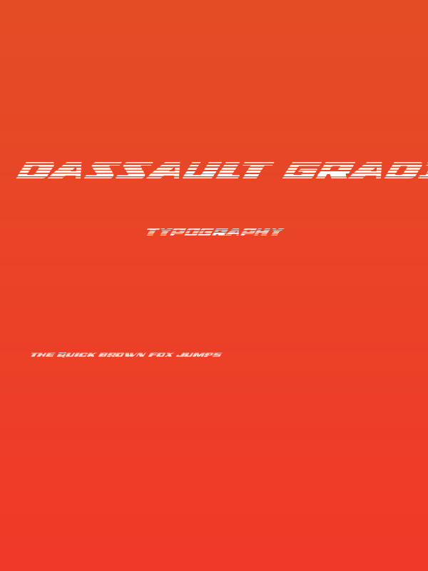 Dassault Gradient Italic Poster