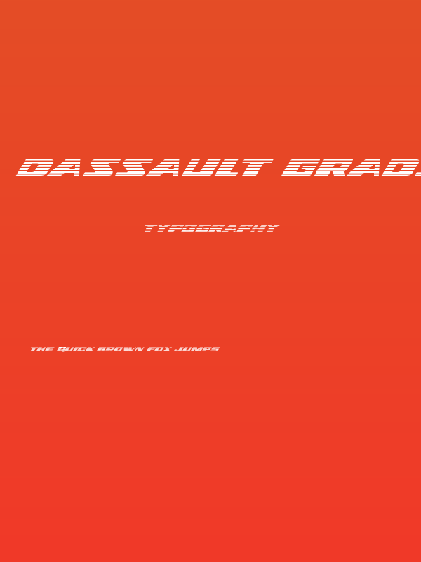 Dassault Gradient Italic Poster
