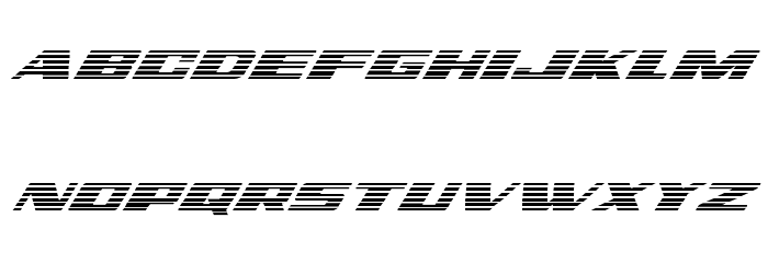 Dassault Gradient Italic Font LOWERCASE