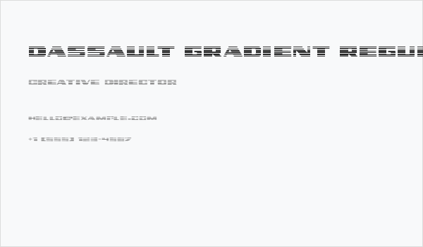 Dassault Gradient Regular Business Card