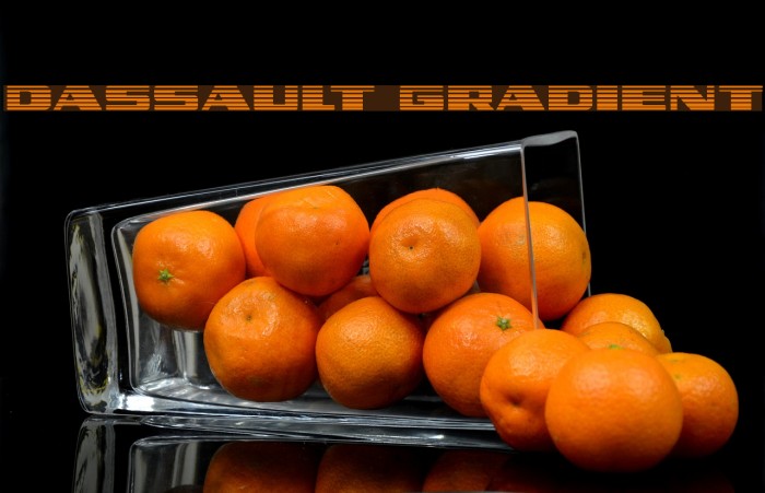 Dassault Gradient Font examples