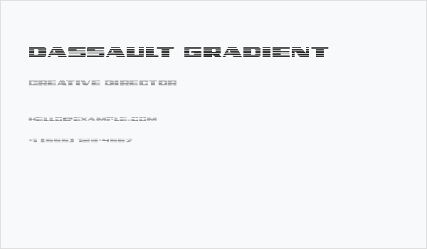 Dassault Gradient Business Card