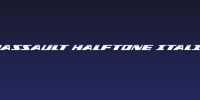 Dassault Halftone Italic Social Header