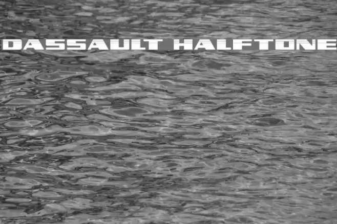 Dassault Halftone Font examples