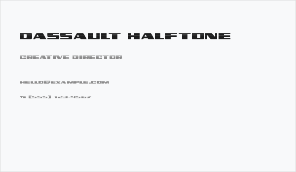 Dassault Halftone Business Card