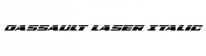 Dassault Laser Italic  Fuentes Gratis Descargar