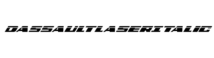 Dassault Laser Italic  免费字体下载