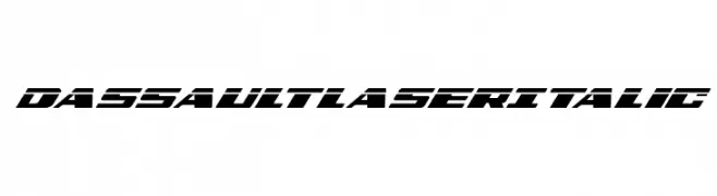 Dassault Laser Italic  Frei Schriftart Herunterladen