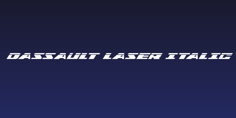 Dassault Laser Italic Social Header