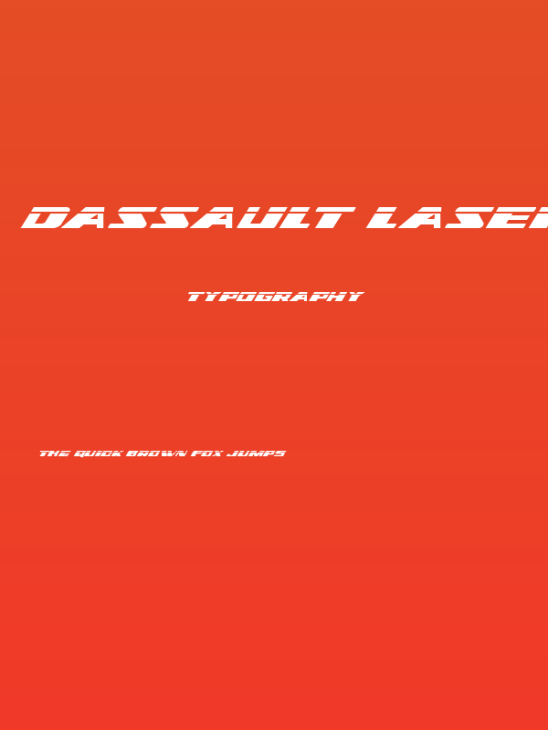 Dassault Laser Italic Poster