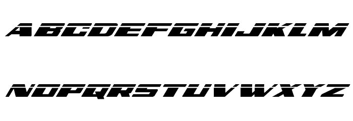 Dassault Laser Italic Font LOWERCASE