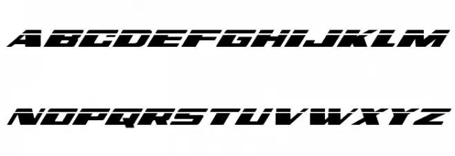 Dassault Laser Italic Font LOWERCASE