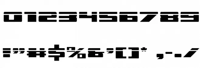 Dassault Laser Regular Font OTHER CHARS