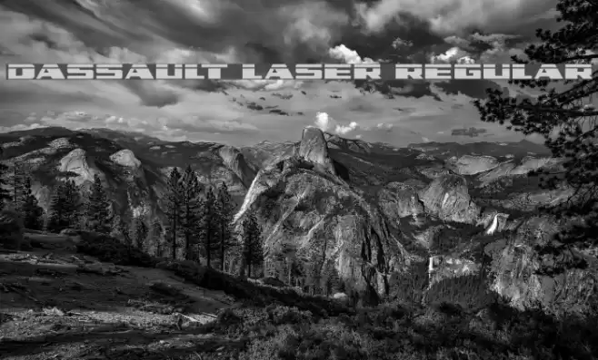 Dassault Laser Regular Font examples