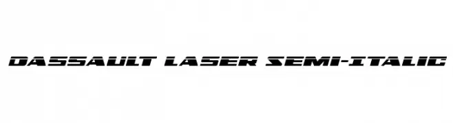 Dassault Laser Semi-Italic  Frei Schriftart Herunterladen