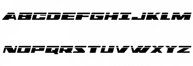 Dassault Laser Semi-Italic फ़ॉन्ट अपरकेस