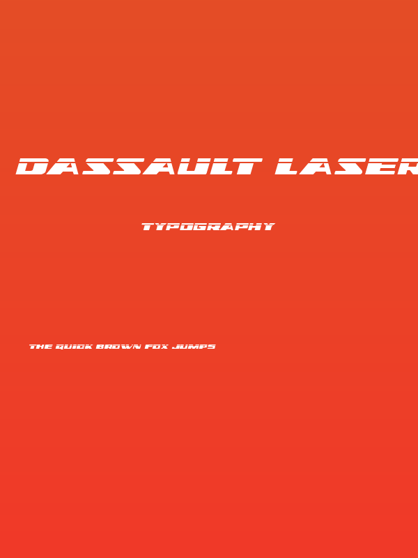 Dassault Laser Semi-Italic Poster